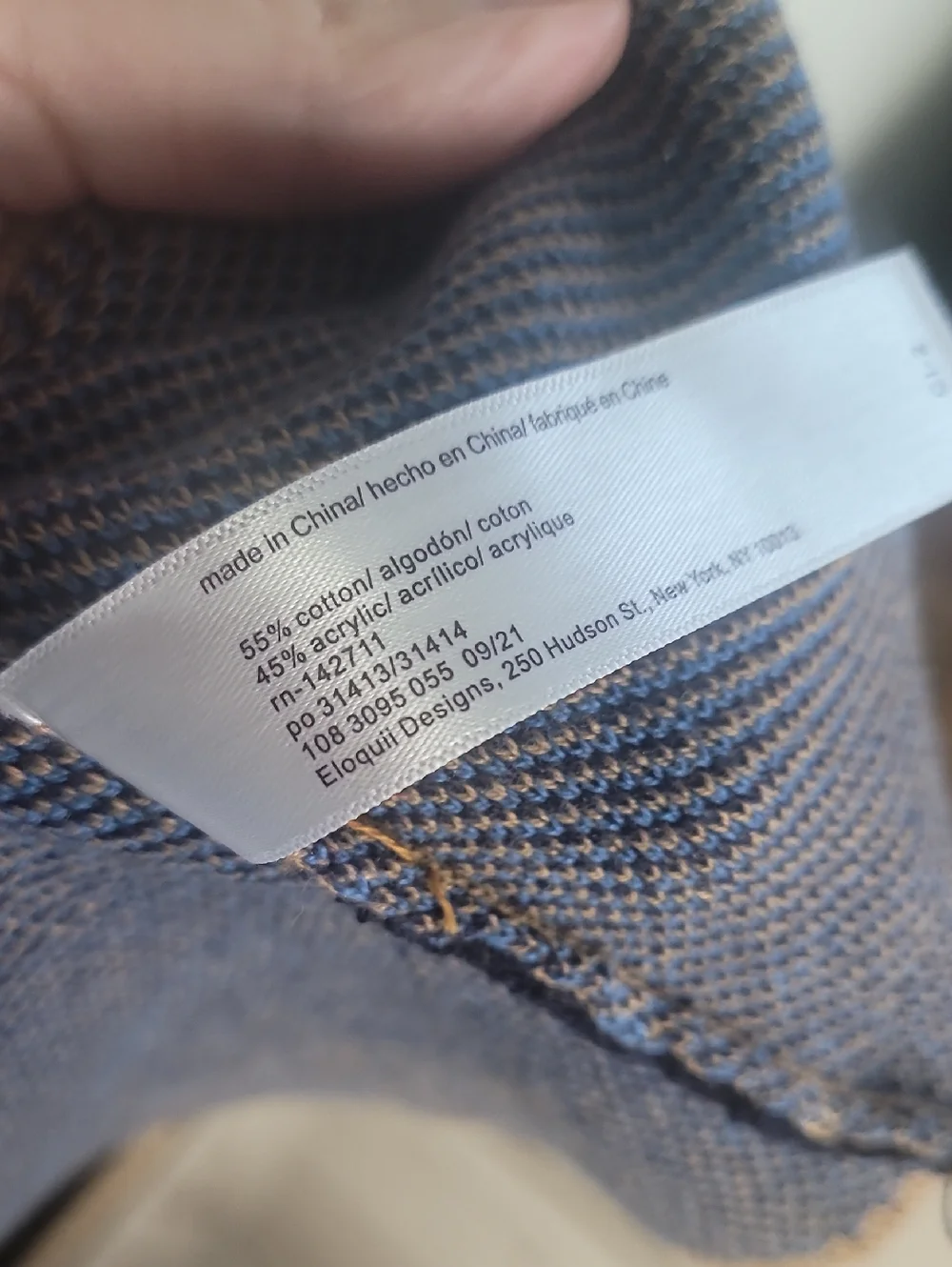 Eloquii Mock Neck Plaid Window Pane Sweater Size 18/20 - Picture 4 of 6